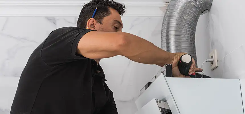Precision In-wall Dryer Vent Cleaning & Rerouting Corrections in Menlo Park, CA